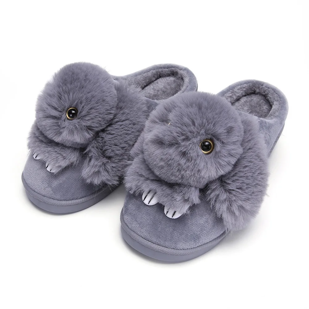 

Winter Cartoon Rabbit Custom Slippers Ladies Thick Home Warm Fashion Winter Slippers