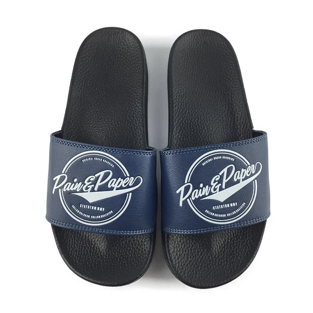 

Greatshoe black custom logo men's sliders sandals sport black beach walk slipper, Requirement