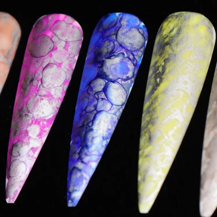 

Mirror Nail Polish Water Glitter Powder Decals Marble Ink for Nails Mirror Nails Designs Art Decorations