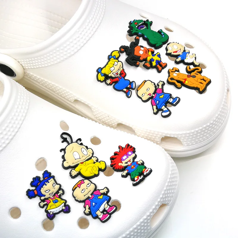 

classic cartoon pvc shoe charms custom croc pvc shoes charms decoration for wholesale Via DHL/Fedex