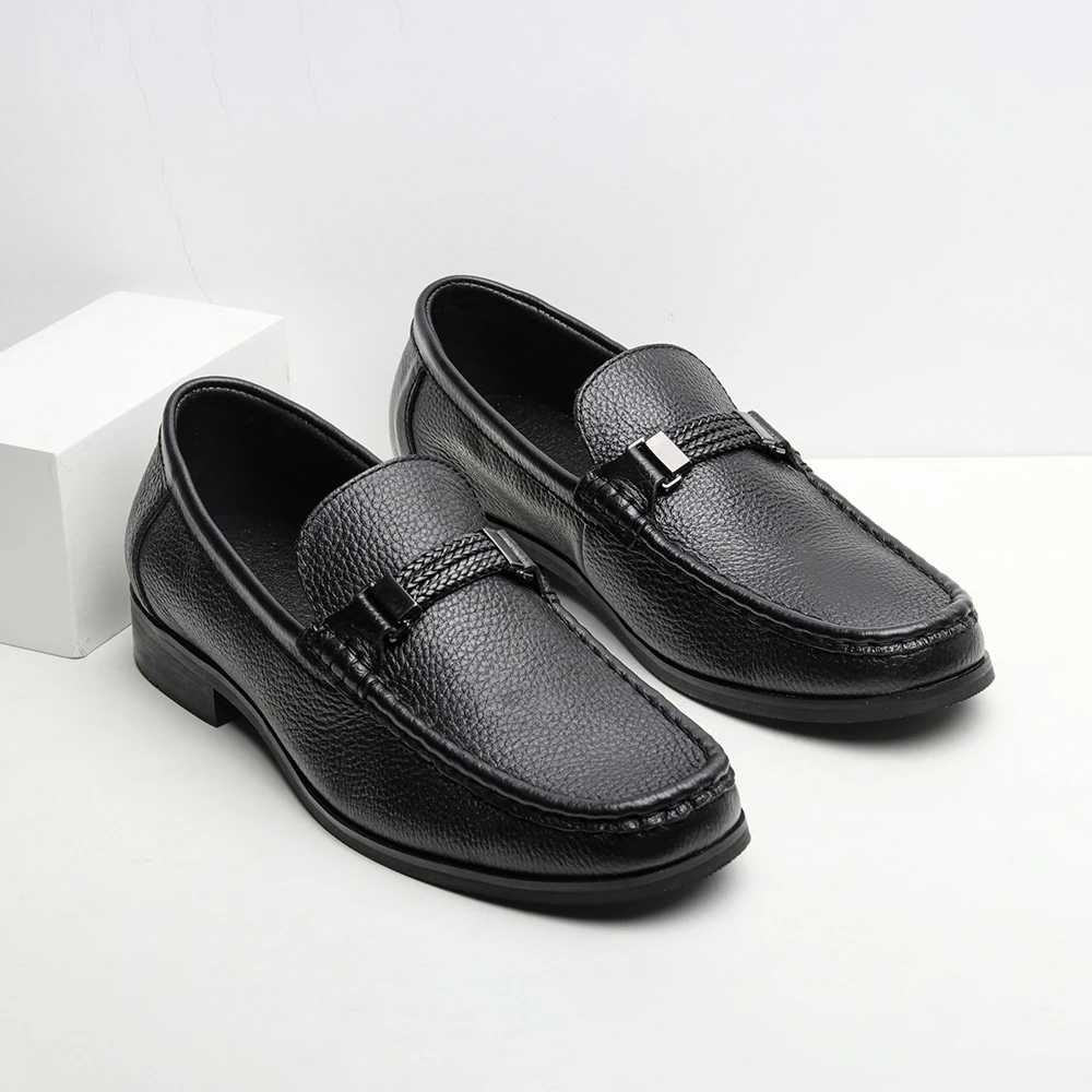 

Genuine Leather Men Loafers Size 7~12 Men Casual Dress Shoes Natural Cow Leather Shoes Men #TT730
