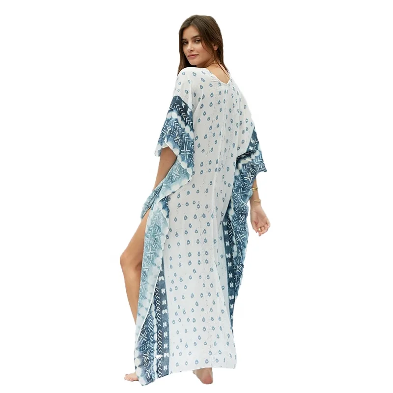 

Muslim Prom Dresses Printed Summer Casual Robe Dress