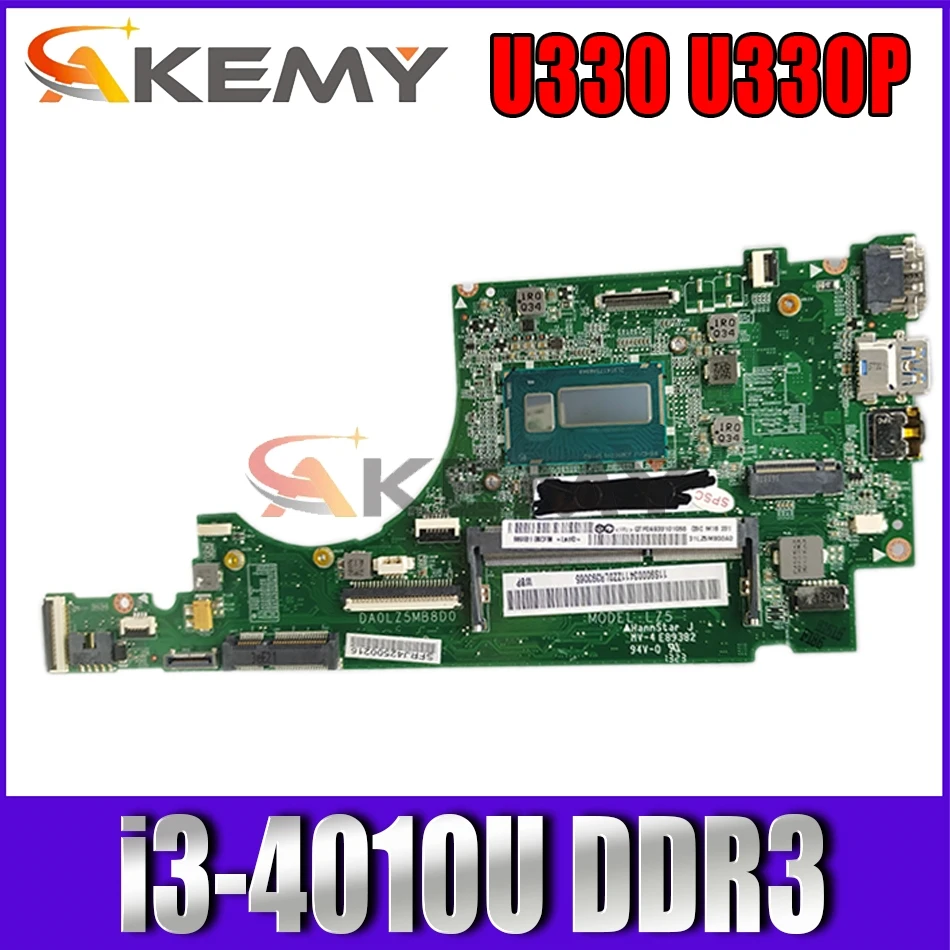 

DA0LZ5MB8D0 Rev:D For Ideapad U330 U330P Laptop Motherboard With i3-4010U DDR3 100% test work