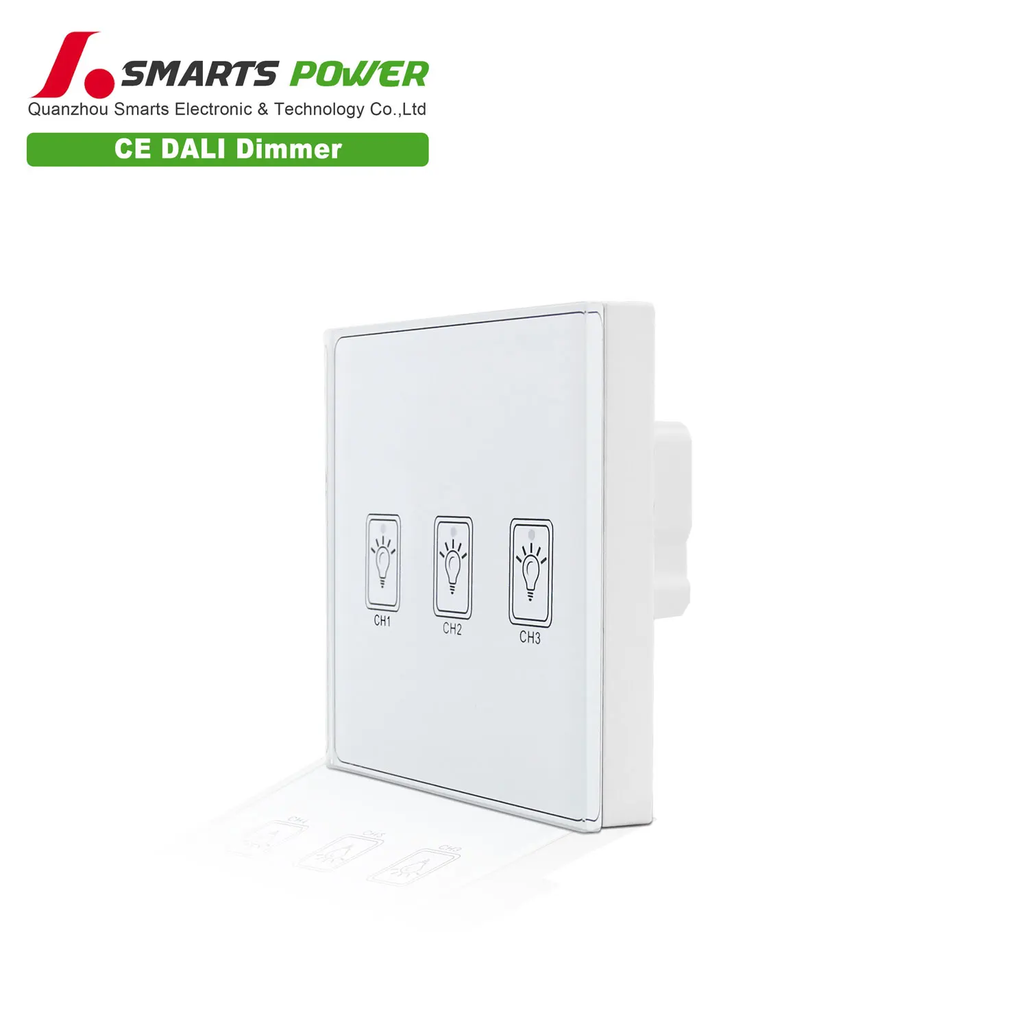 led dali dimmer switch 220V electronic touch switch with three buttons