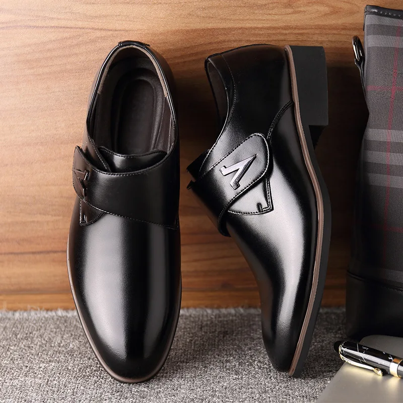 

2021 new leather men's dress shoes latest casual spring dress shoes for men