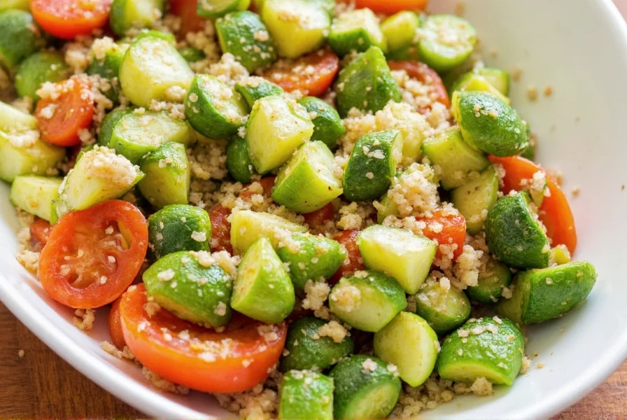 Colorful seasoned vegetable plate