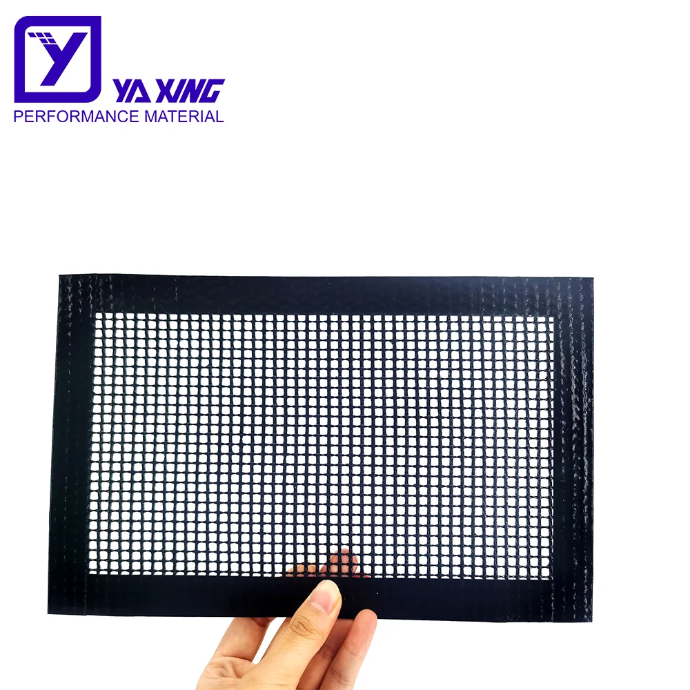 

Non-toxic Super easy to use High Temperature Resistance BBQ Grill Mesh Mat, Black brown