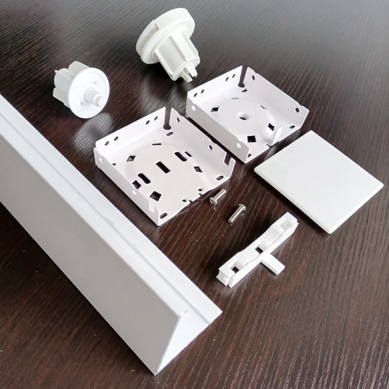 Roller Shade 3inch 4inch Square L Shape Cassette Valance Cover Fascia Roller Blind Curtain Bracket Kit Clutch Part Components