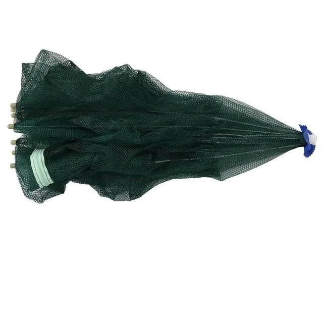 

10 corner 10 door Foldable Umbrella Fishing Net Bait Trap Fish Crawfish Shrimp Trap / fishing net shrimp, Green