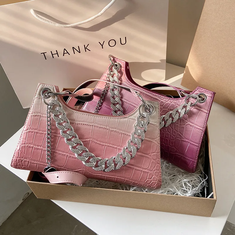 

LL Purses And Handbags 2021 Designer Women Luxury Hand Bags Ladies Fashion Casual PU Handbag Chain Jelly Handbags For Women