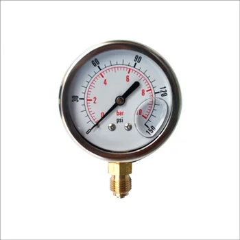 Stainless Steel Body Biogas Pressure Gauge Manometer - Buy Biogas ...