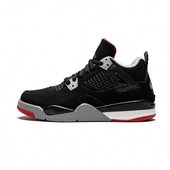 

SJordant 4 Bred men's women's fashion casual sports basketball running qzapatillas qzapatos shoes sneakers