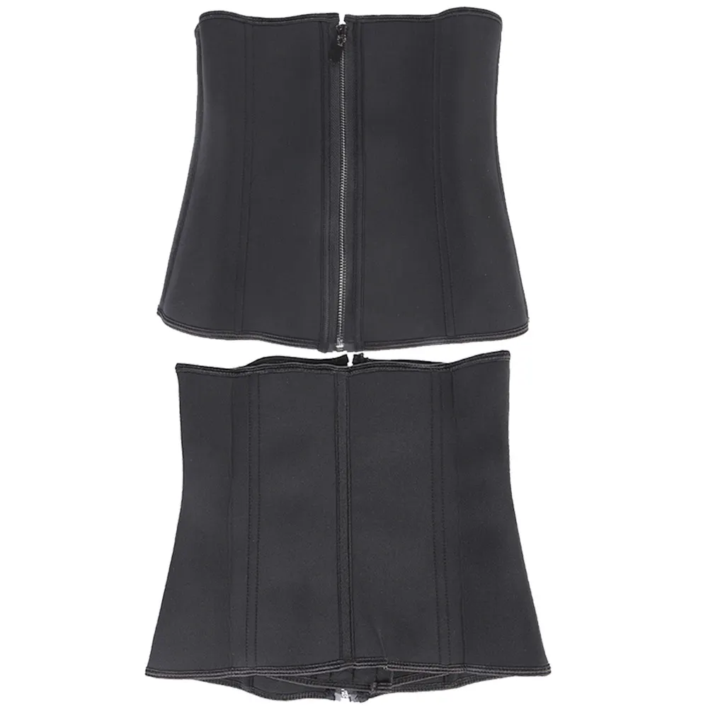 

Plus size women corset waist trainer corset shapers with zipper, Black, skin