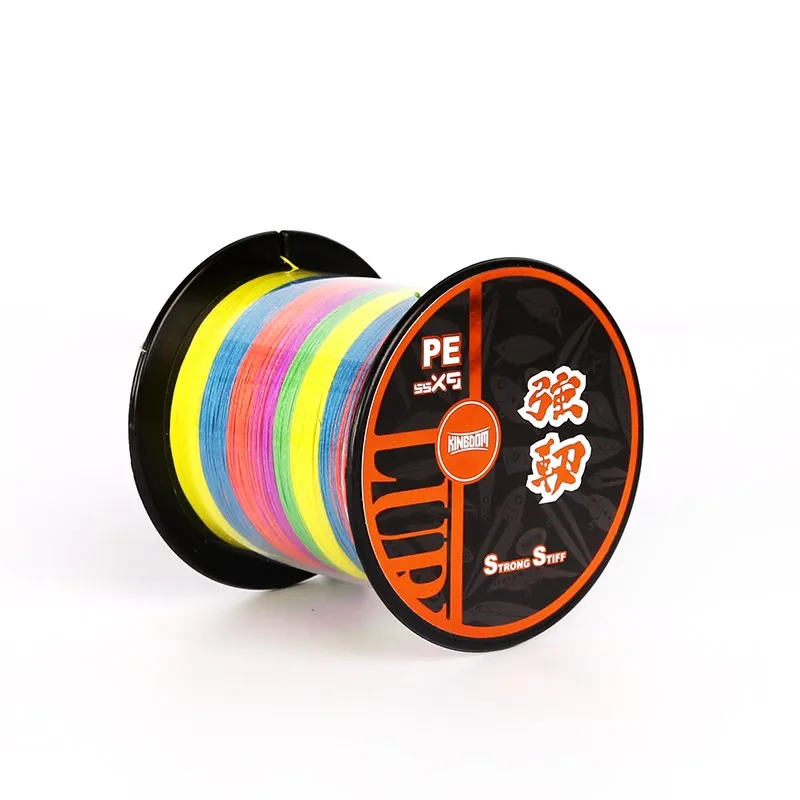 

300m 500m Fishing Lines 9 Strands Braided PE Line Super Stiff Smooth Candy Color Pull Force 15-65 LB Low Memory