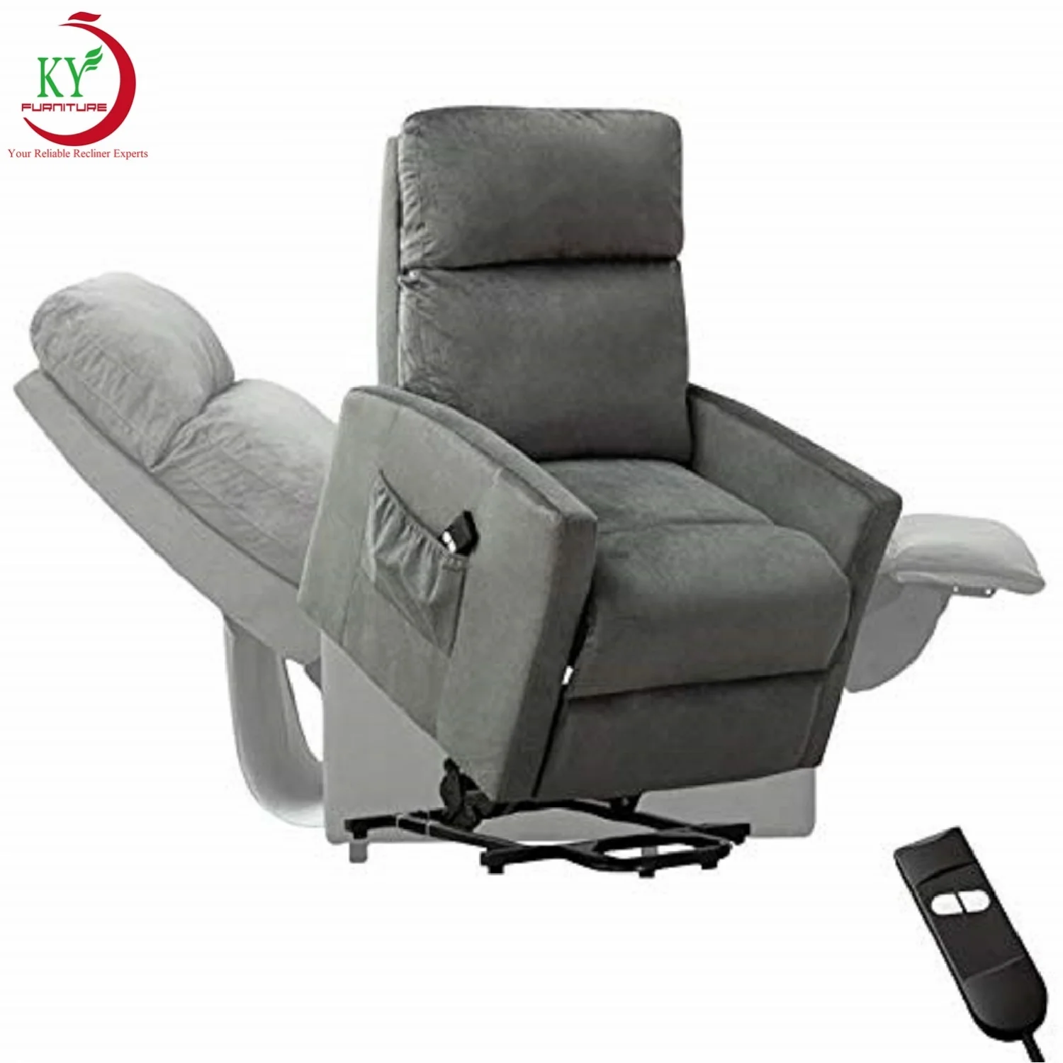 

JKY Furniture ZOY Recliner Chair Remote Control Electric Adjustable Reclining Chair Gaming