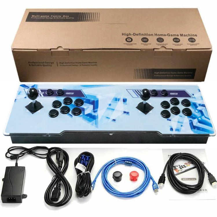 

4710 Retro HD Arcade Game Console Box Search Add More Games Support Multiplayers Online 2 Player Game Controls