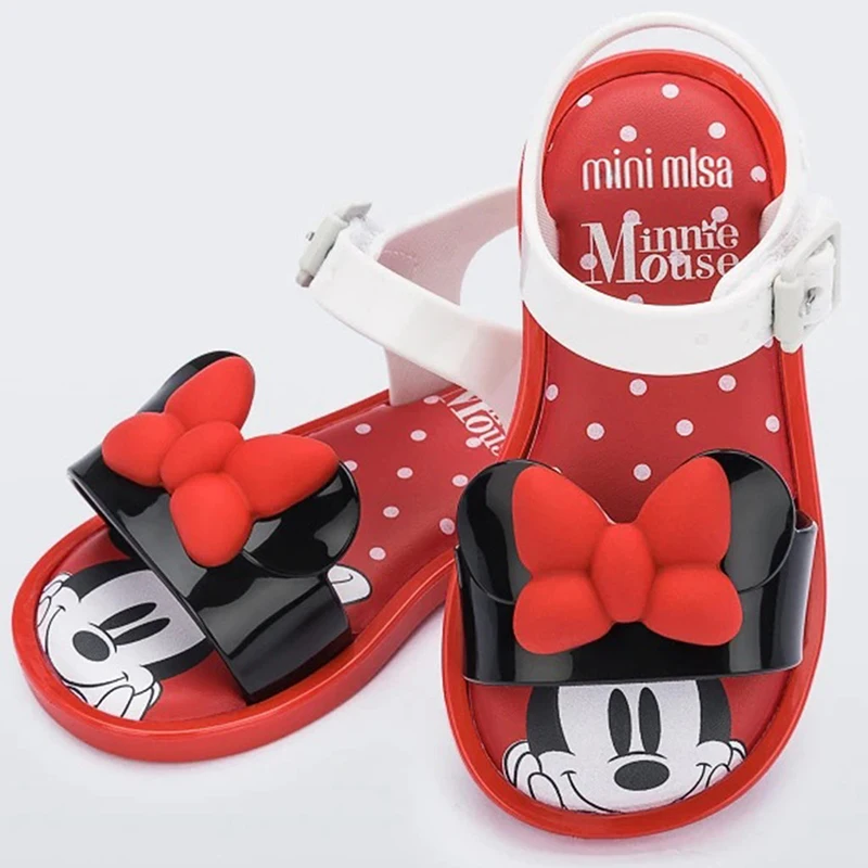 

2022 New Children Shoes Bow Jelly Sandals Cute Cartoon Girls Sandals Beach Shoes