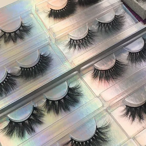 

Wholesale OEM dramatic 3D Mink Eyelashes custom lashes Private Label 25mm individual eyelashes