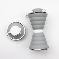 

Hot Sale Leaf-Proof collapsible foldable silicone water bottle water