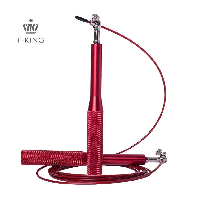

T-king 2021 Amazon hot sale Best Sale Exam Speed Cable Bearing Jump Rope For Training. rope skipping~, Stock color or customized