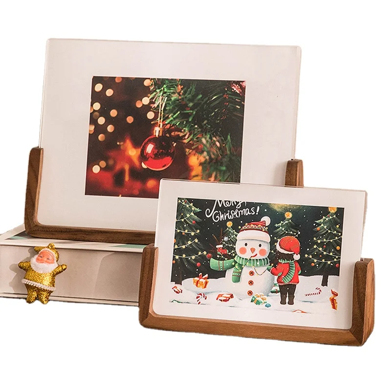 

Nature Color walnut Wood Photo Frame Home Decor Wooden Picture Photo Frame Base