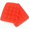 Semi-circle silicone mold semi-spherical chocolate candy and fudge mold decorated cake