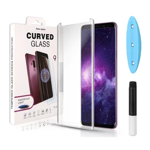 5D UV Liquid Curved Full Glue Tempered Glass For Samsung Galaxy S8 S9 10 Plus Note 8 9 S10 Lite Screen Protector Full Cover Film