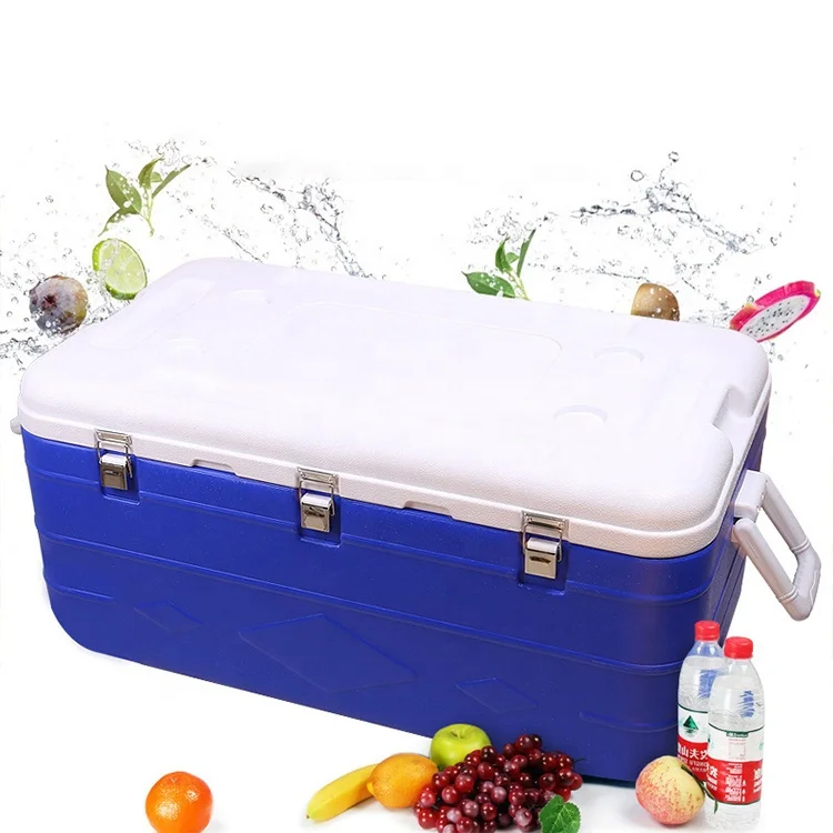 

Polystyrene Picnic Fishing And Boating Ice Chest Cooler Tackle Keep Fresh Hard Cooler Lunch Box With Locks Wheel