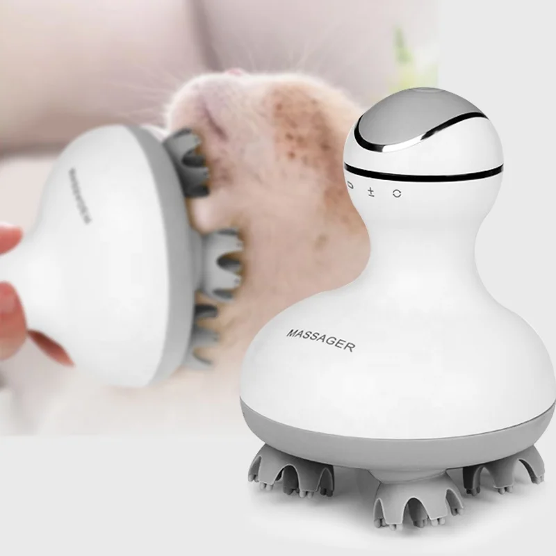 

Waterproof Automatic Multi-function Electric Handheld Relax Toy Cat Dog Pet Head Massager