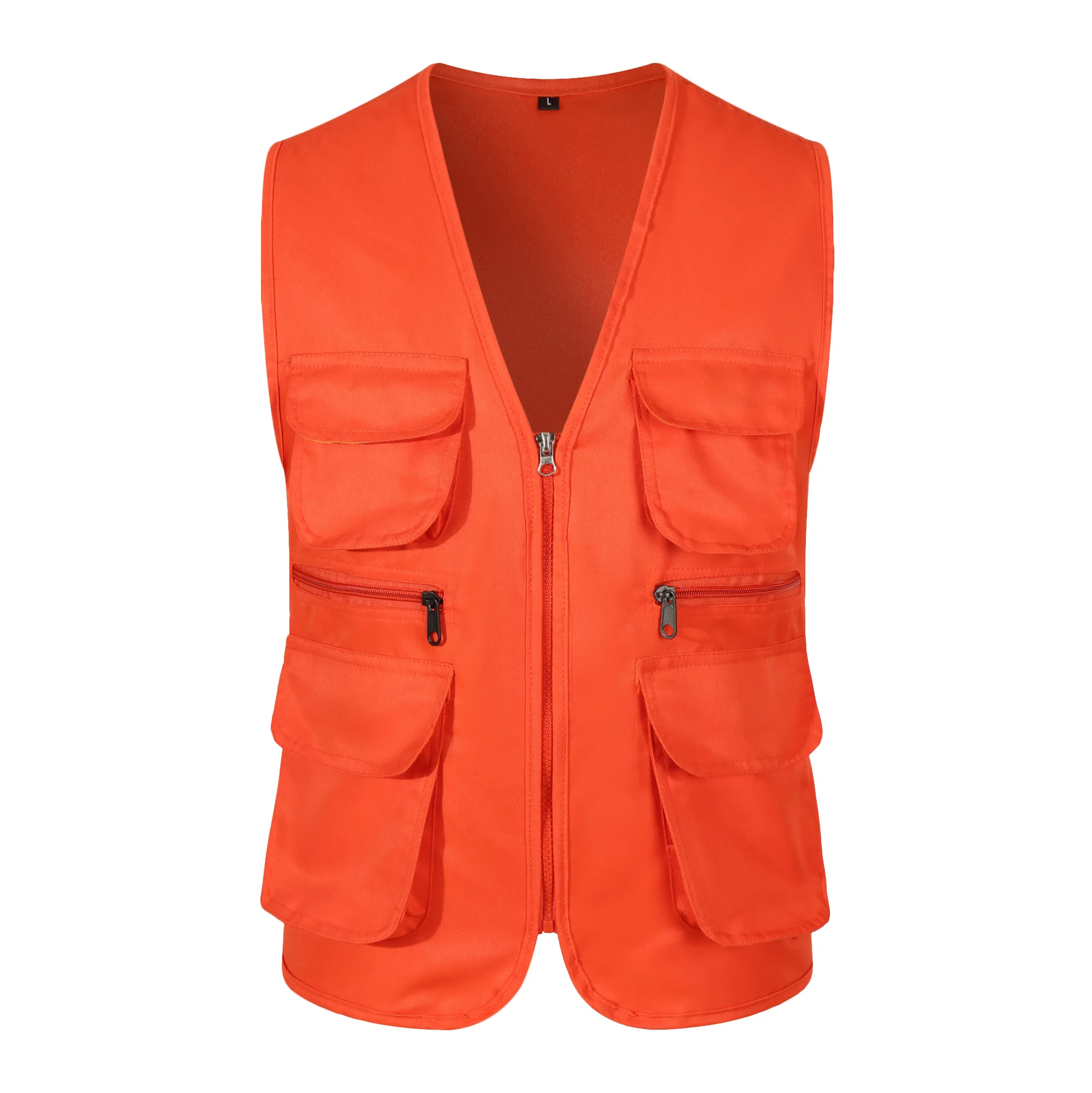 

WH VM024 Wholesale Fashion Customized Logo Advertising Vest Waistcoat Latest Fashion Utility Vest With Multiple Pockets, Multi