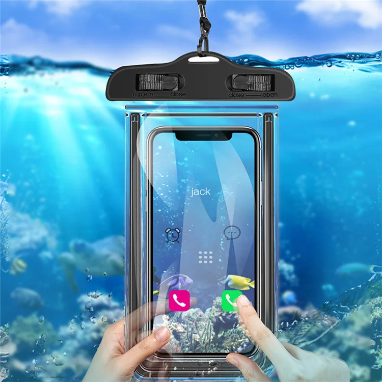 

2021 Universal Cover Drift Diving Beach Pool Swimming Floating Waterproof Phone Pouch Waterproof Phone Case for Iphone 13 12 pro