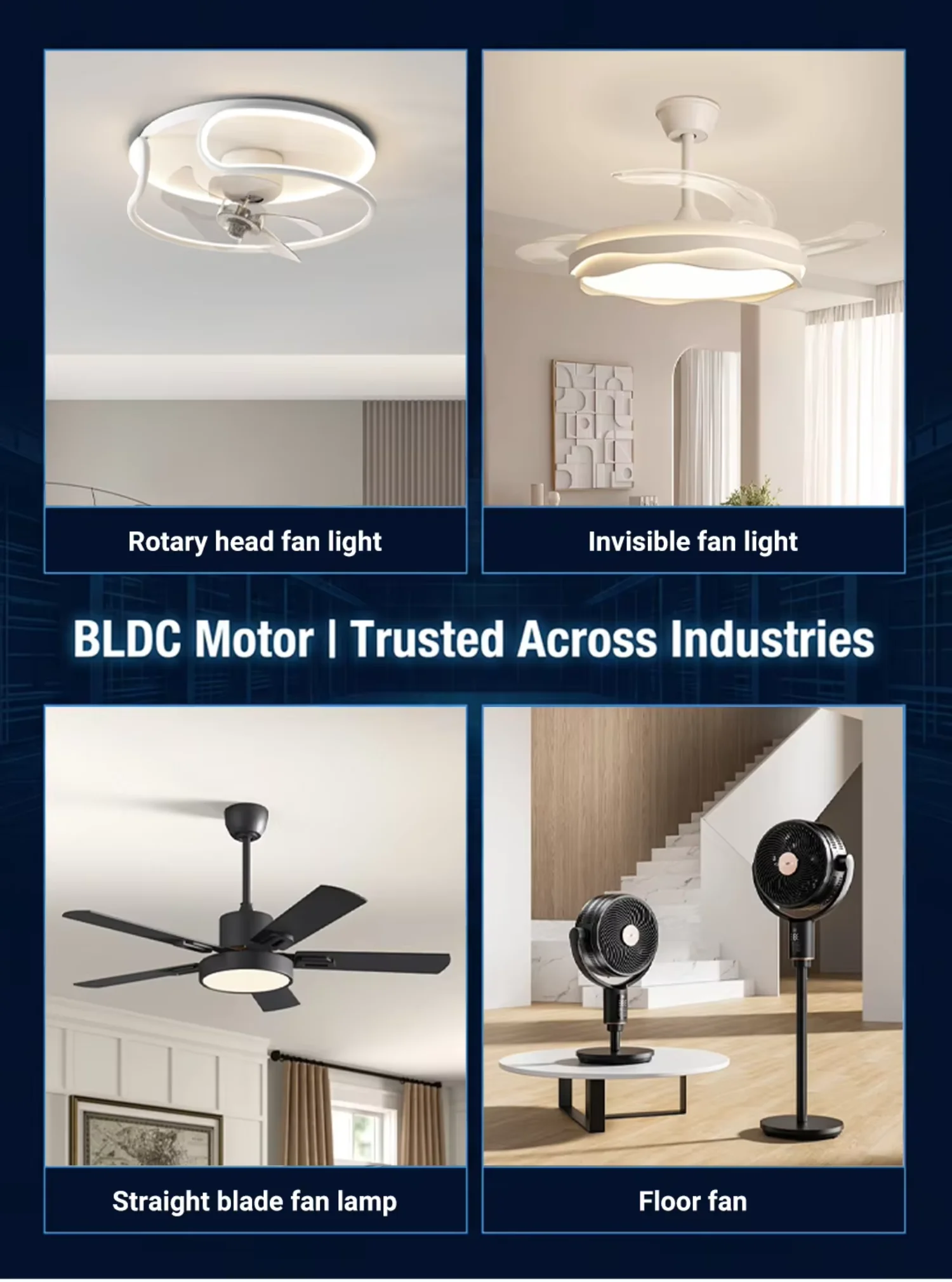 Ceiling Fan, Brushless, Copper, 24V - detail 12