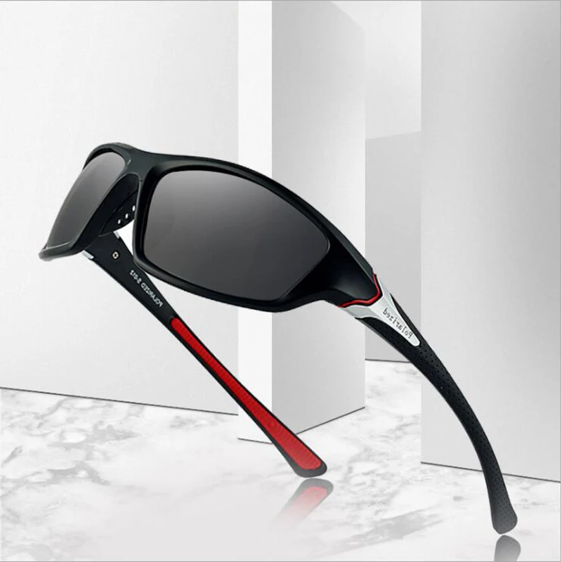 

UV400 Polarized Cycling Glasses Sports Sunglasses Hiking Fishing Sport Cycling Eyewears Non-slip rubber Soft nose pad