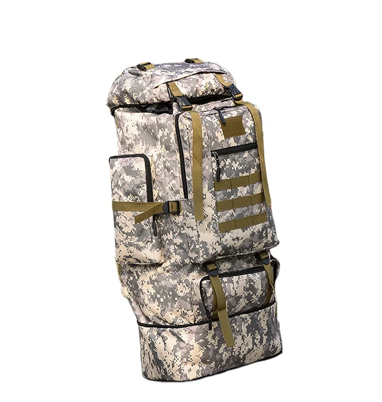 

80L Rucksacks Hiking Trekking Hunting Travel Outdoor Sport GYM Fitness Army Military Tactical Backpack, Picture color , can be customized