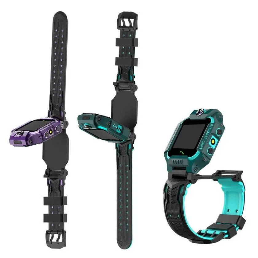 

WY Q88 Smart Watches for Children Kids GPS Watch With Camera for IOS Android Phone Smart Baby Watch Children Smart Electronics, Pink blue