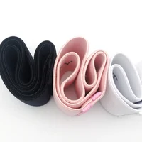 

Black White Pink Set of 3 Hip Circle Resistance fabric glute bands with custom logo and packaging