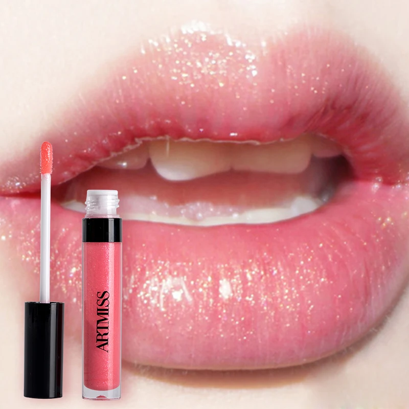 

Wholesale Liquid Lipstick Makeup Private Label Matte Lip Gloss Vendor Make Your Own Pink Color Glitter Lipgloss, 8 colors