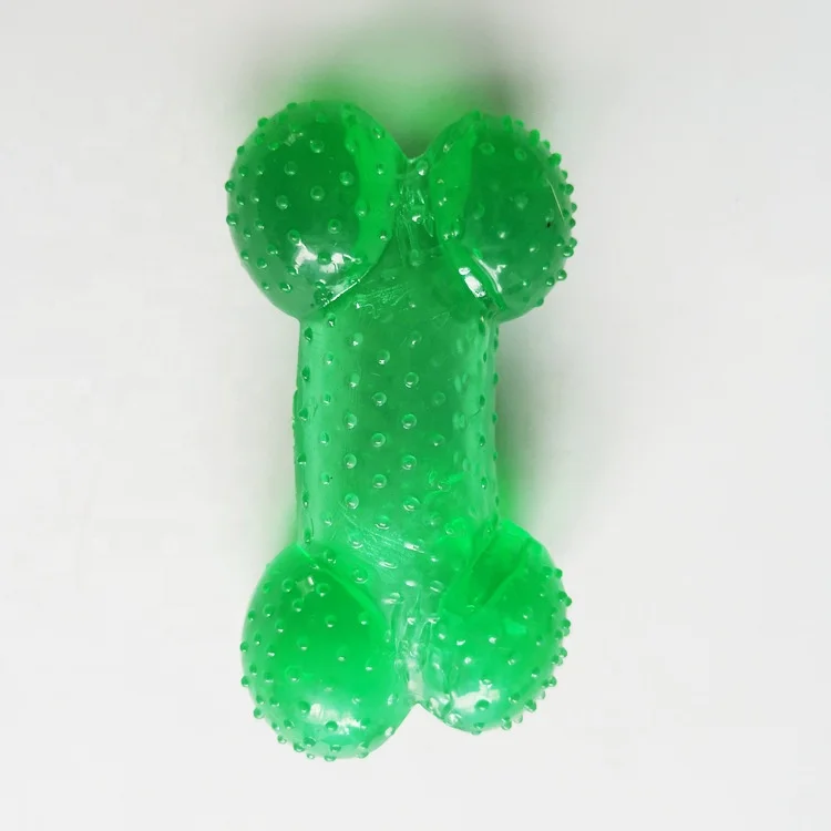 

ECO Friendly Dog Chew Toy Soft TPR Cute Color Solid Interactive Pet Toy