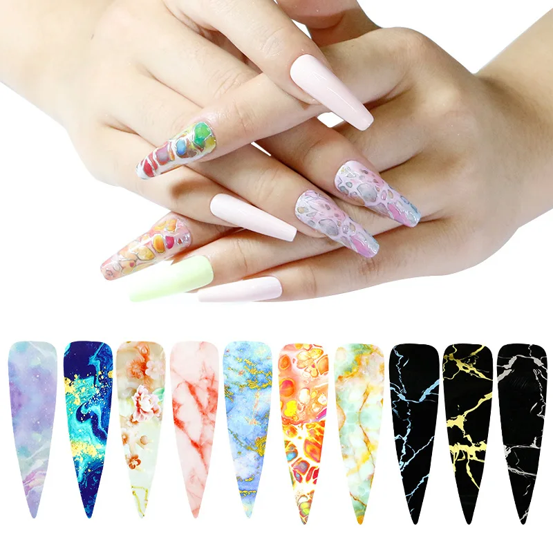 

Nail Starry Sky Foil 10 Color Starry Sky Nail Sticker Nail art Transfer Foil