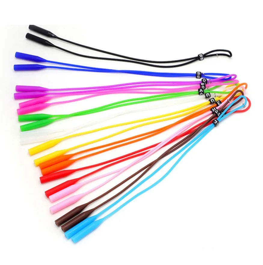 

Silicone Round Glasses Cord Rope Face Mask Neck Strap Holder, Mixed color