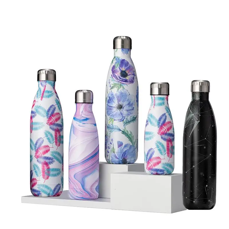 

Popular 500ml Stainless Steel Metal Vacuum Cola Water Bottles With Custom Logo, Customized color
