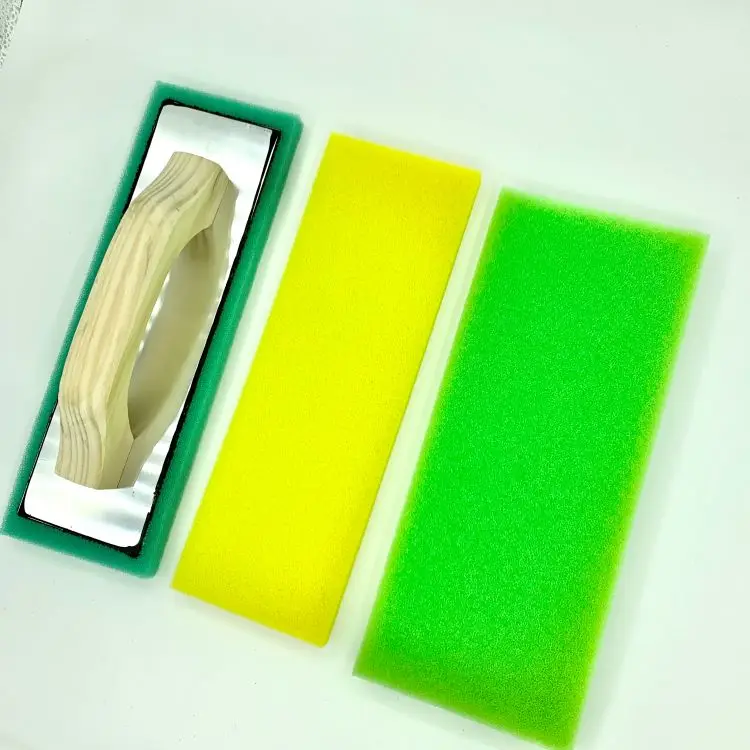 4x12" 5x12" Green Sponge Eva Rubber Foam Trowel Float Plastering Trowel For Construction Use