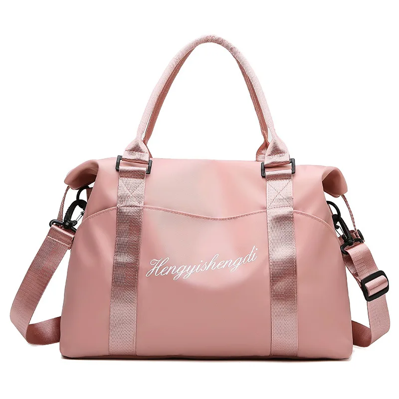 

Hot selling fashion pink travel duffel bag