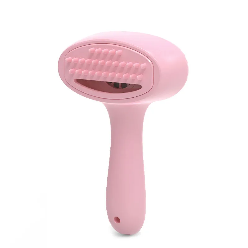 

Dog Hair Fur Remover Vacuum Plastic Harmless Grooming Comb Electric pets grooming Brush, Blue/pink