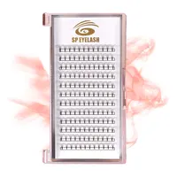 

Private label 3d lashes Russian volume fans eyelashes heat bonded SP LASHES