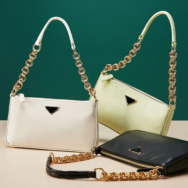 

Luxury New Retro underarm bag solid color one-shoulder trend bag Top Handle Purses ladies handbags women bags