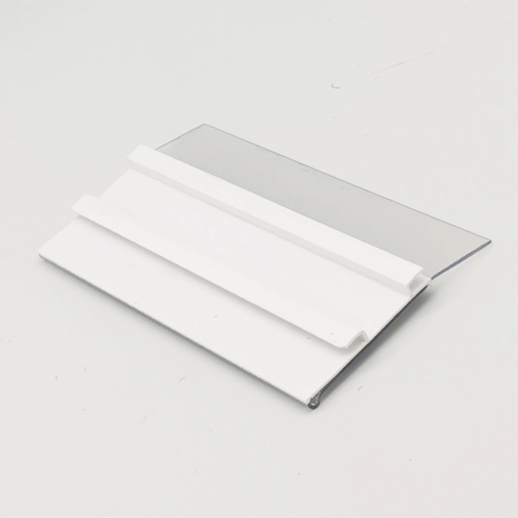 Transparent Plastic Retail Store Awesome Tag Data Strips Price Label Holder for Supermarket Shelf