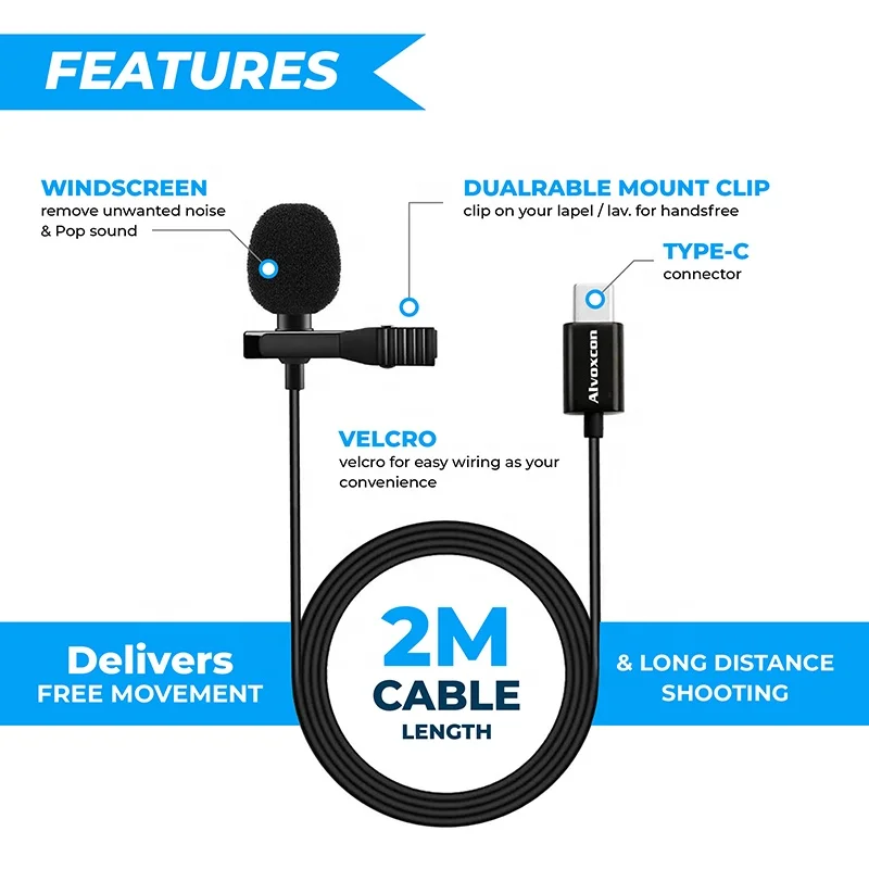 

Panvotech Microphone Mini Lighting Wired Phone Audio Video Recording Clip-on Lapel Panvotech Microphone