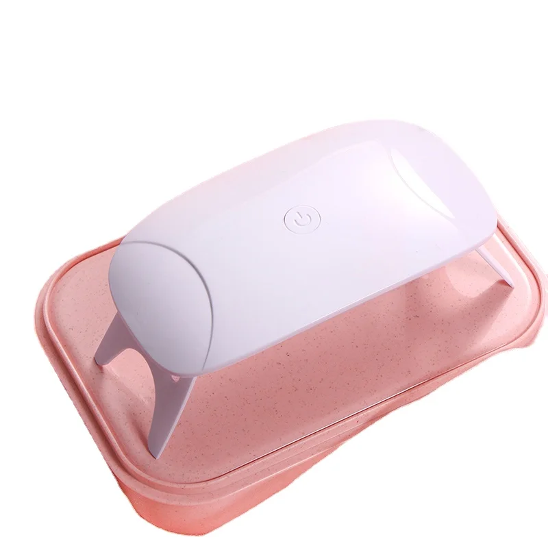 

2021 tread products mini uv dry nail lamp Gel Polish Dryer Curing LED UV Nail Lamp, White/pink/customization