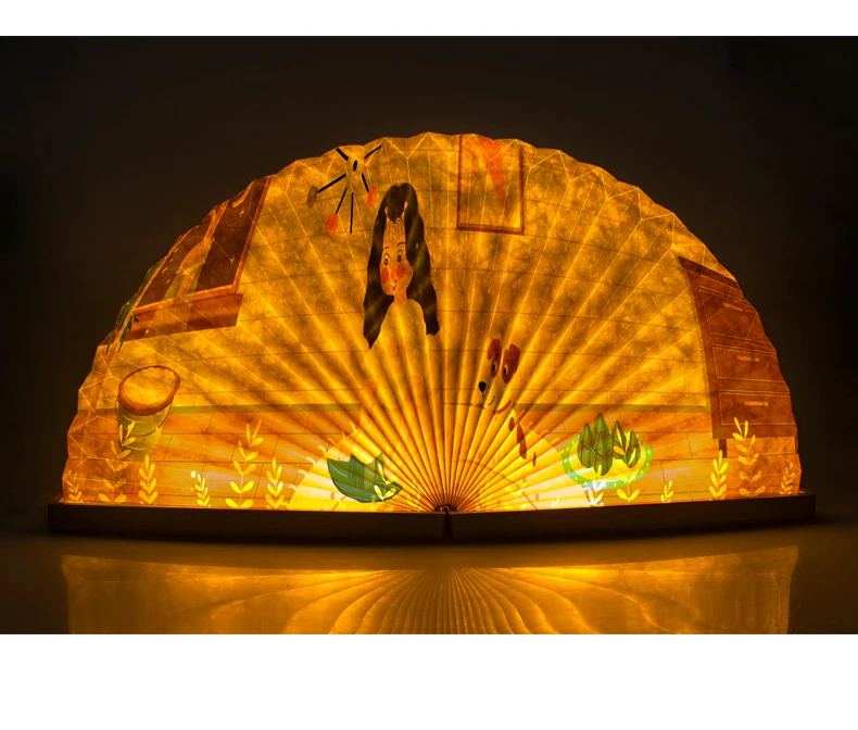 
Incredible exclusive new design fan shape book lamp as a gift to add warm atmosphere  (1600055172739)